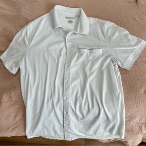 Kenneth Cole Men's White Casual Button Down Shirt